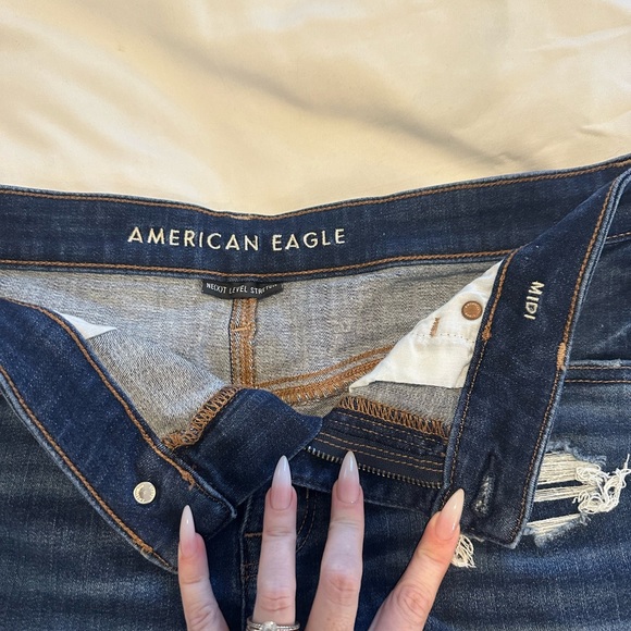 AE NE(X)T Level Low Rise Denim Mini Shorts - Picture 2 of 4